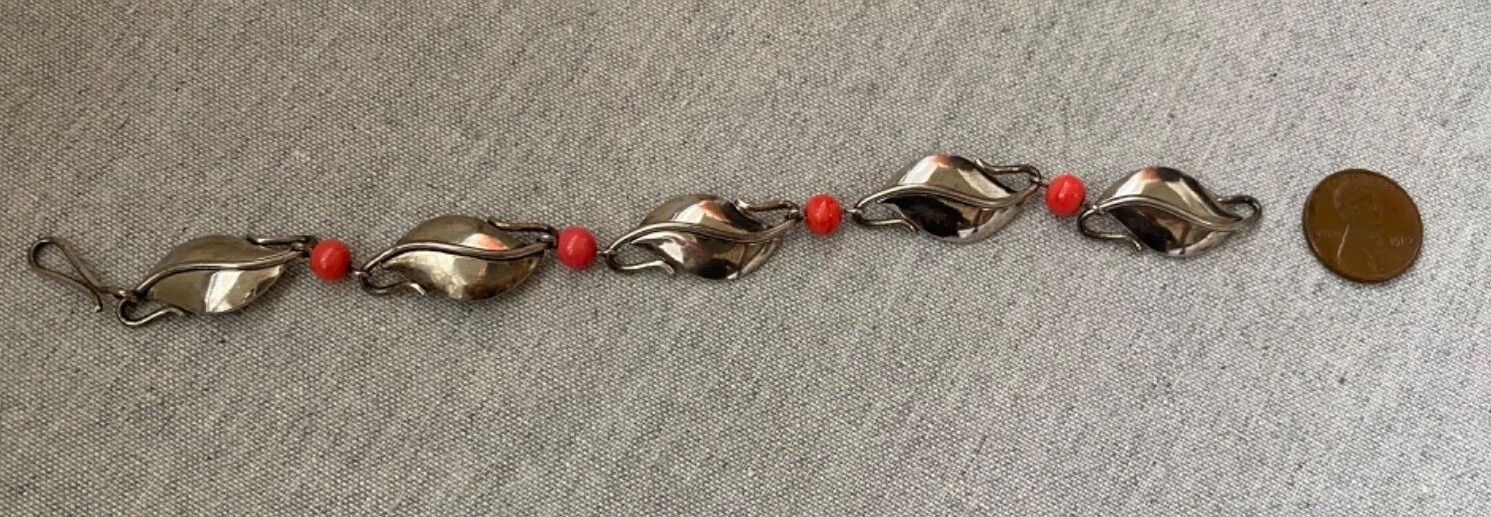 Vintage SIMMONS Sterling Silver MCM Art Deco Modernist Retro Bracelet