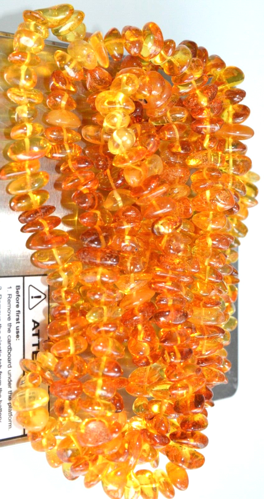 ✅135 cm=54gr RUSSIAN SOVIET BALTIC AMBER BEAD NECKLACE 琥珀 BRACELET STONE PENDANT