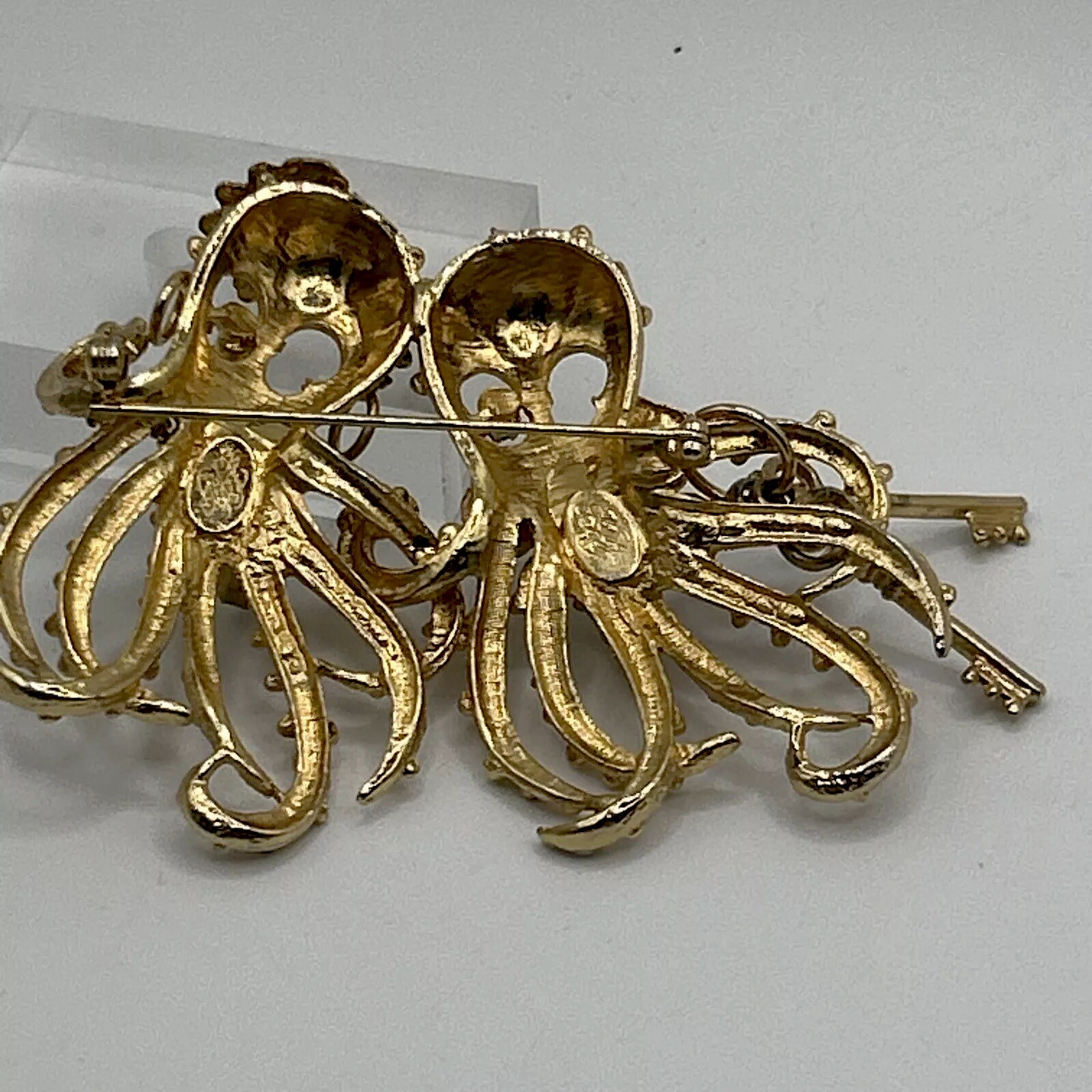 Vintage Kirk’s Folly Octopus Brooch Rare Discontinued Collectible Whimsical