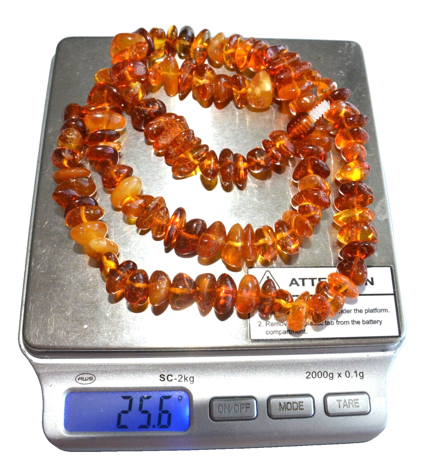✅52cm = 25gr RUSSIAN SOVIET BALTIC AMBER BEAD NECKLACE 琥珀 BRACELET STONE PENDANT