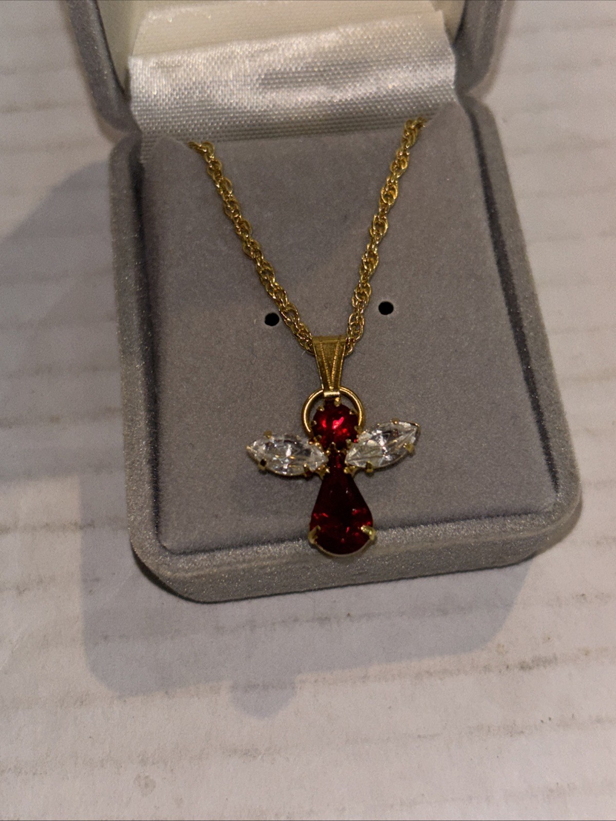 Lindenwold Fine Jewelers Necklace with Angel Pendant – New old stock