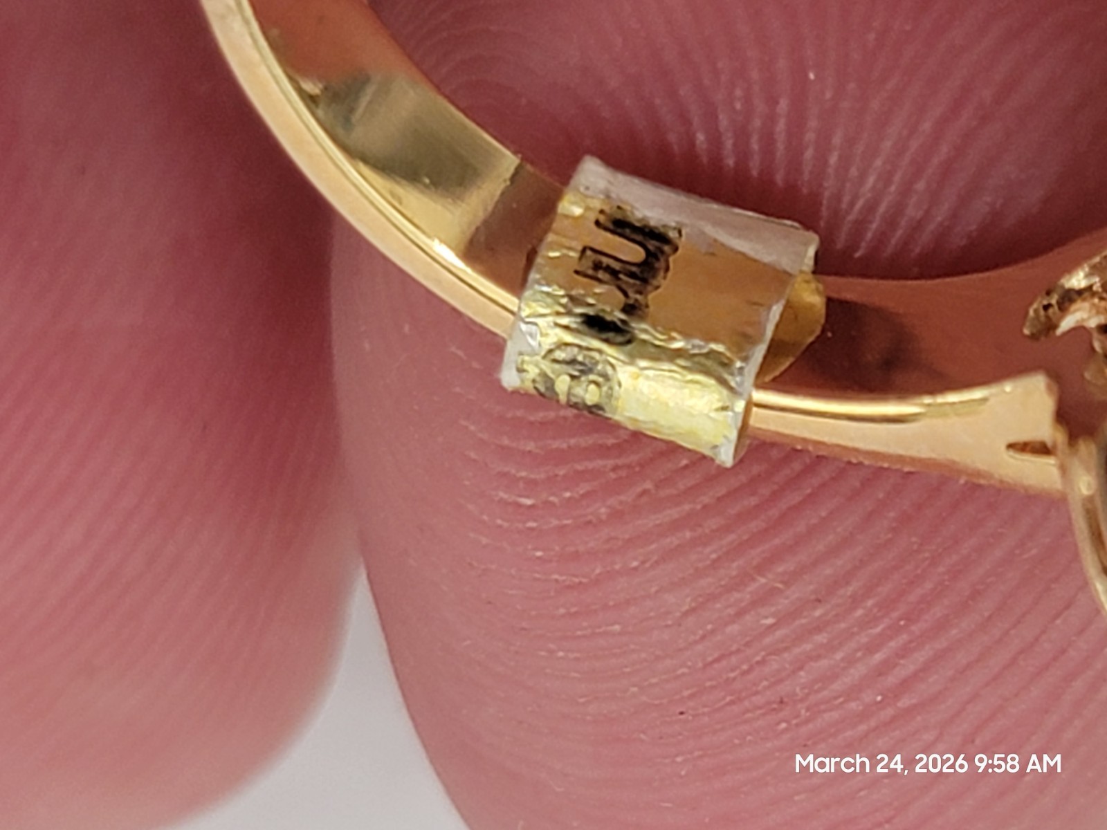 Unworn Vintage Merlite 14K Dura-Klad Gold Electroplate Cocktail Ring SIZE 9