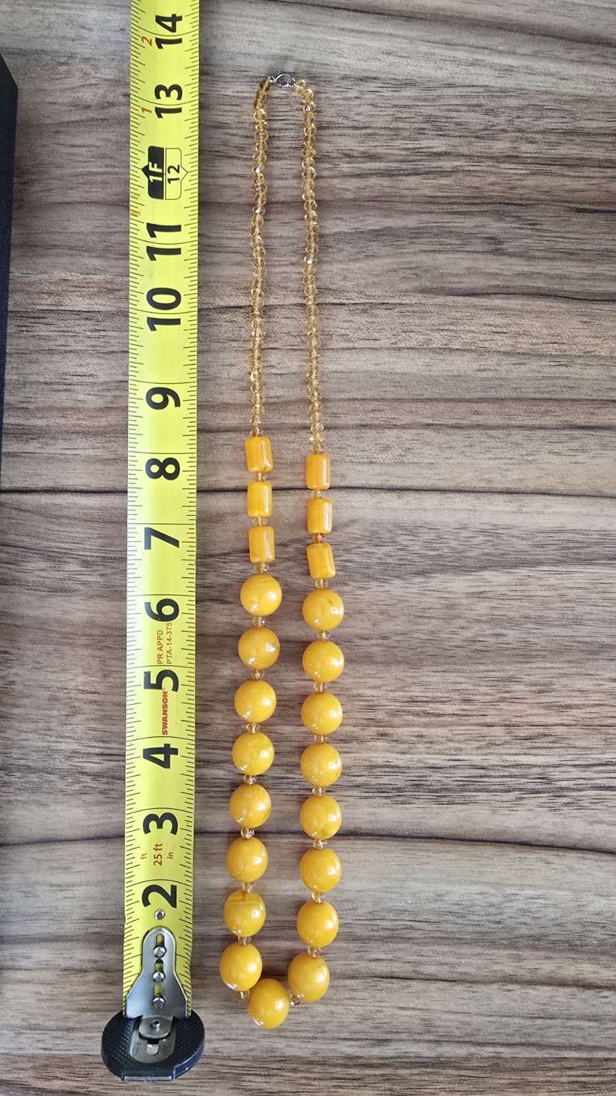 Vintage Baltic Butterscotch Amber Egg Yolk Bakelite Necklace 64 Grams
