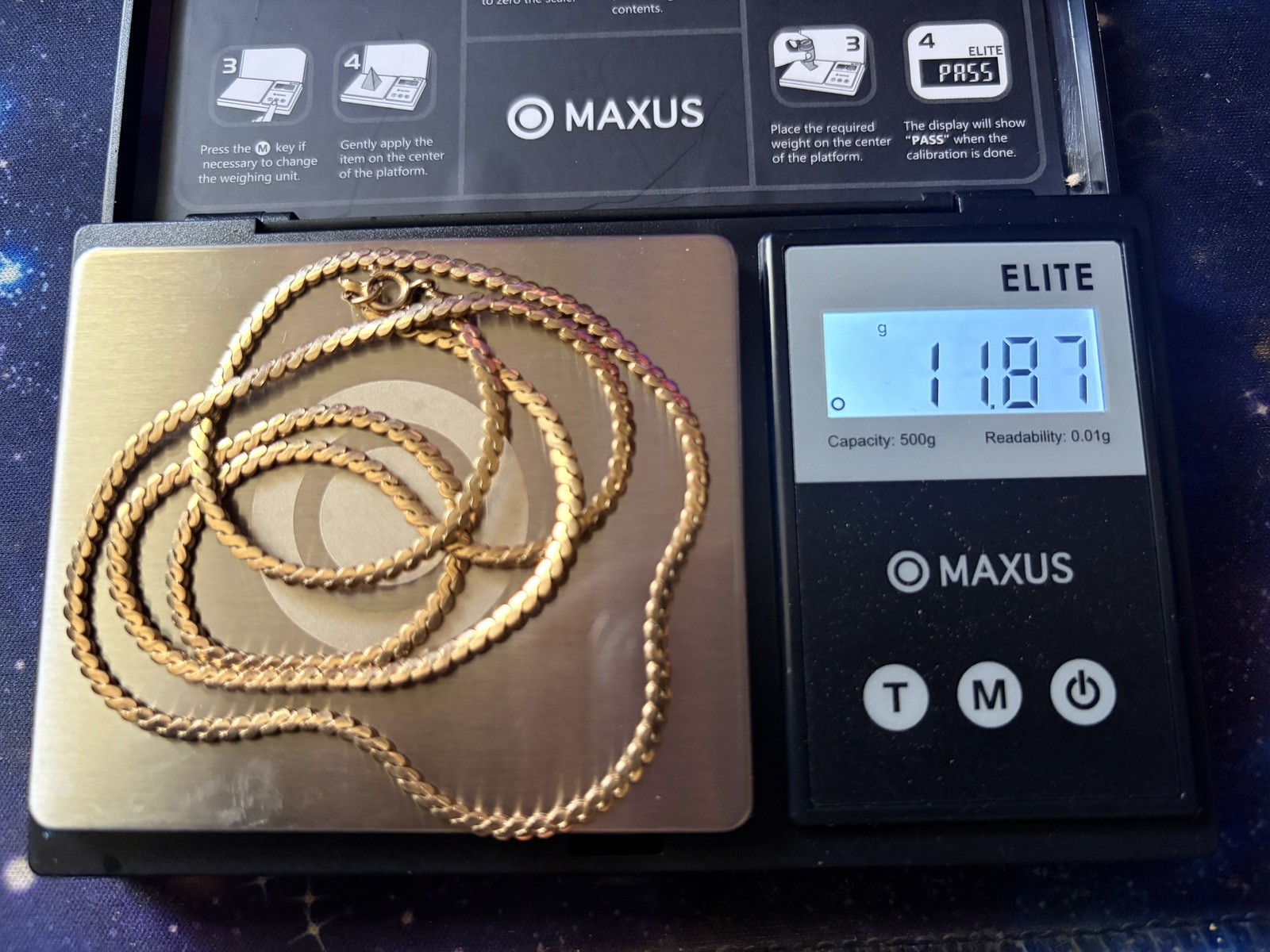 Vintage 1/20 12k Gold Filled Gf Long Curb Chain Necklace 11.87 grams 24 in. 2mm