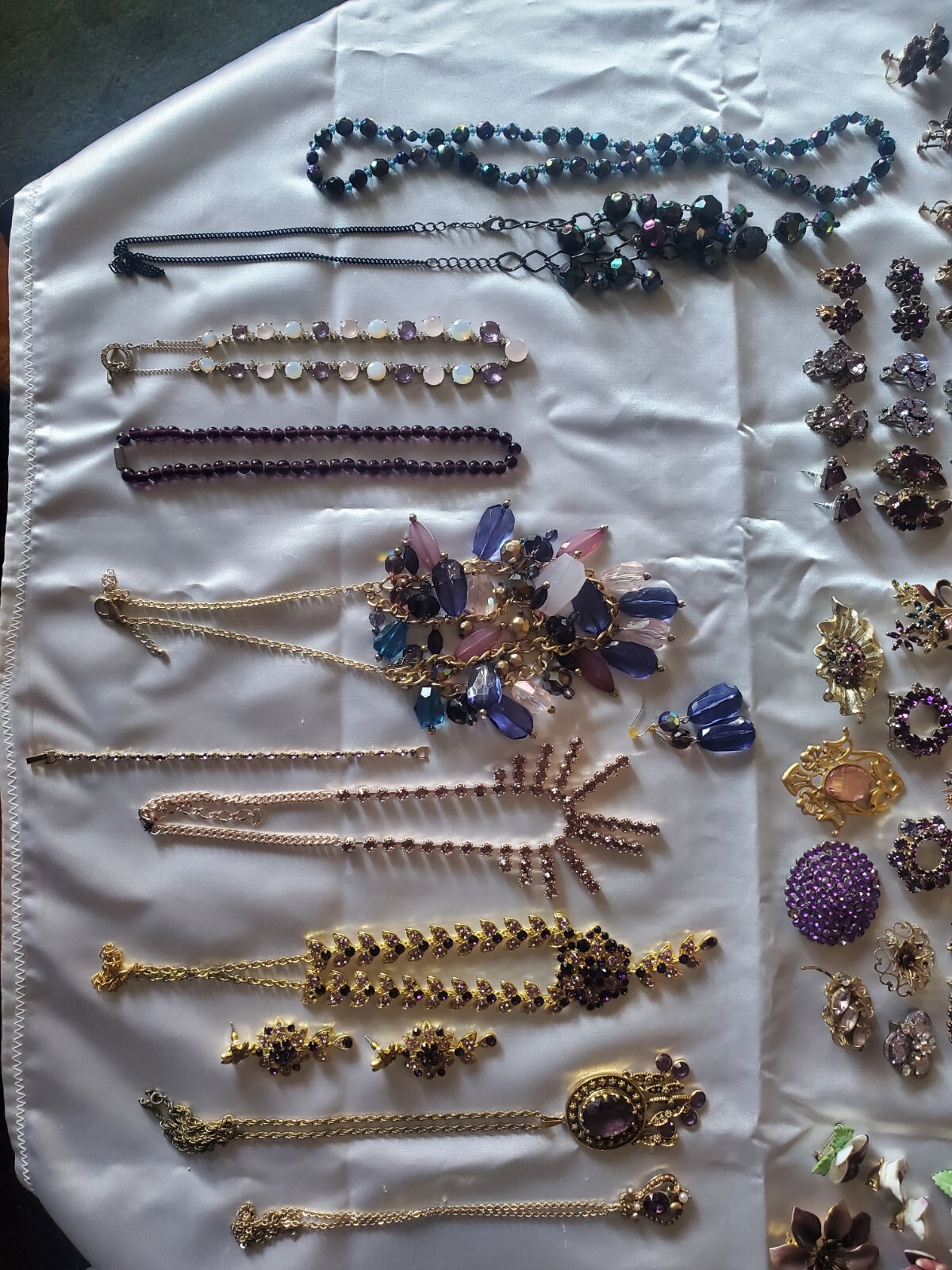 Large PURPLE 140 + PC Vintage Jewelry Lot Collection