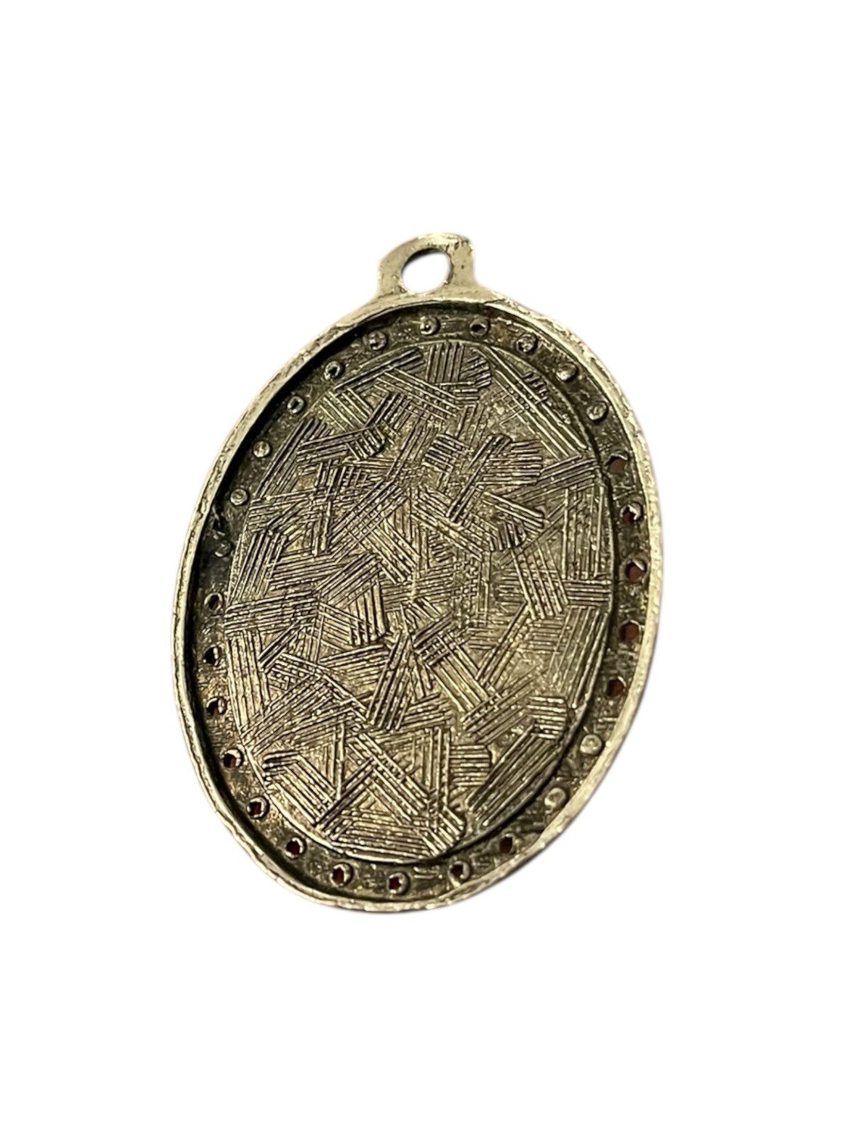 Vintage Portrait Pendant Amber Tone Person Unknown Approximately 2”