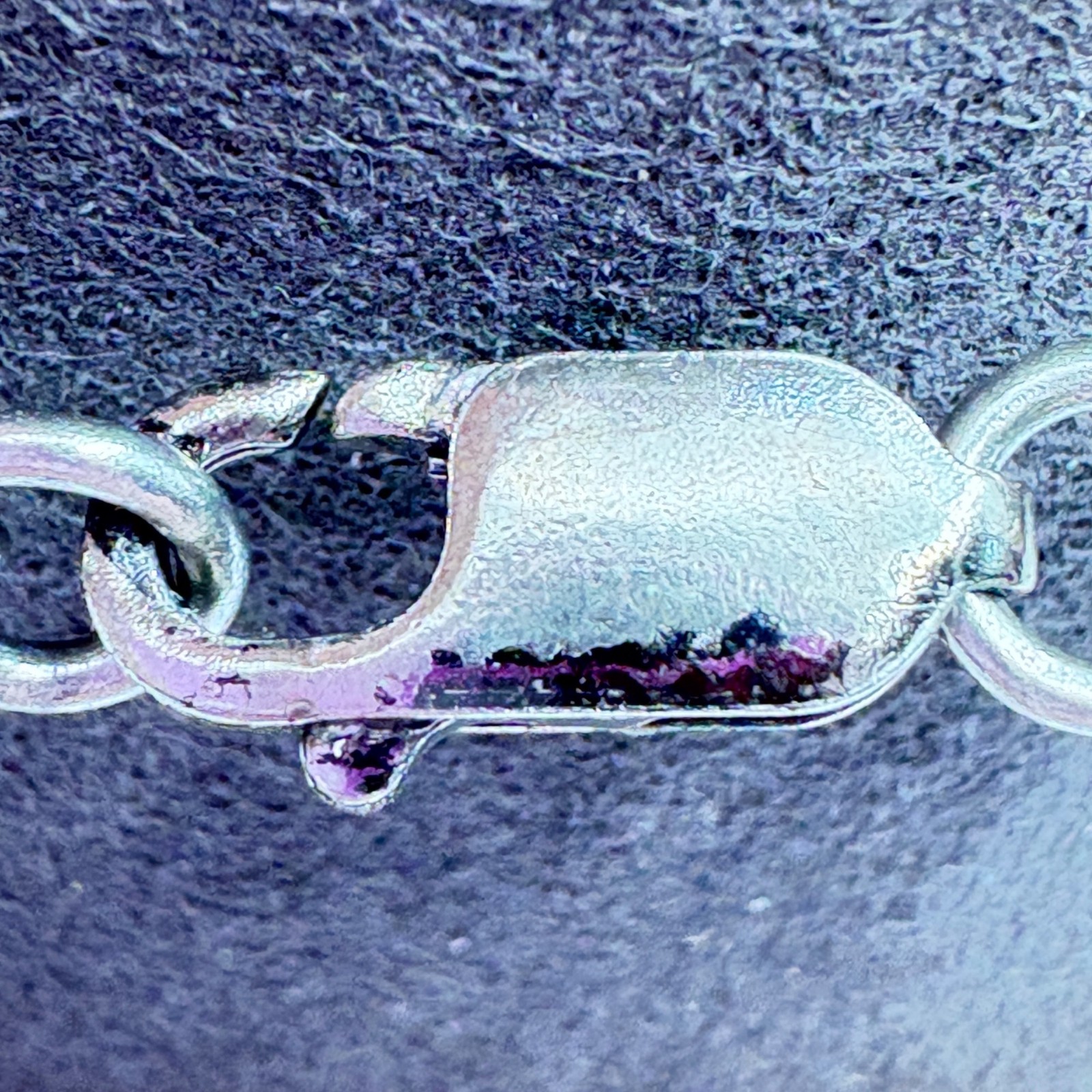 Double Bar Link Lobster Claw Clasp Bracelet VTG 925 Sterling Silver 7.25″ Length