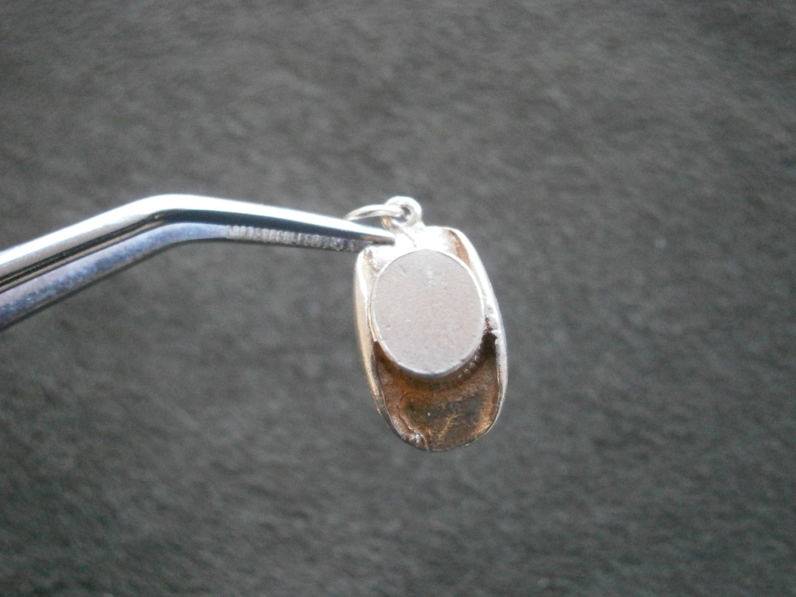 Top Hat Vintage Sterling Silver Bracelet Charm Pendant 2.1g