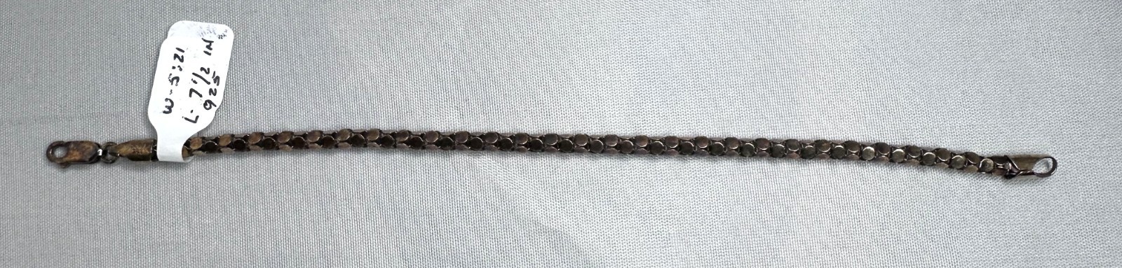 Sterling Silver 7.5″ Fancy Link Chain Bracelet 5.21 Grams Vintage.