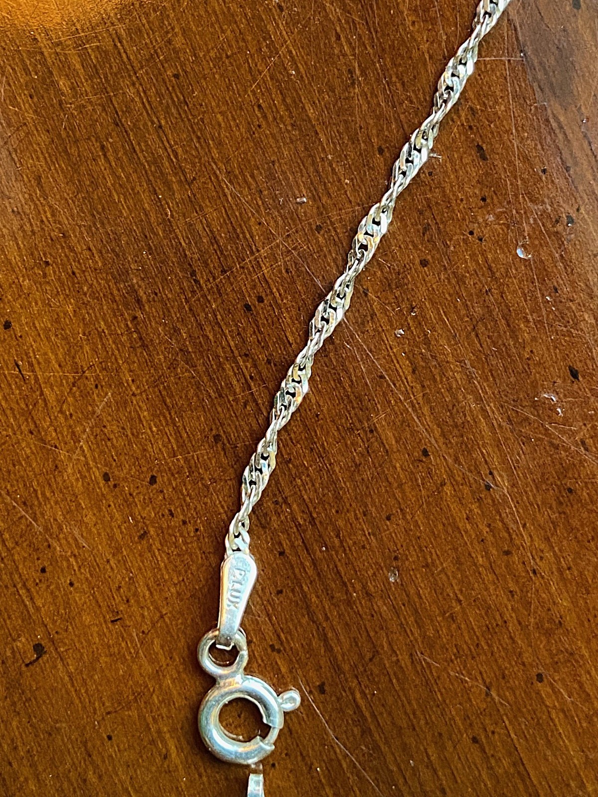 Italy 925 Sterling Silver Twist Rope Chain 18” Necklace P. LUX **FREE SHIPPING**