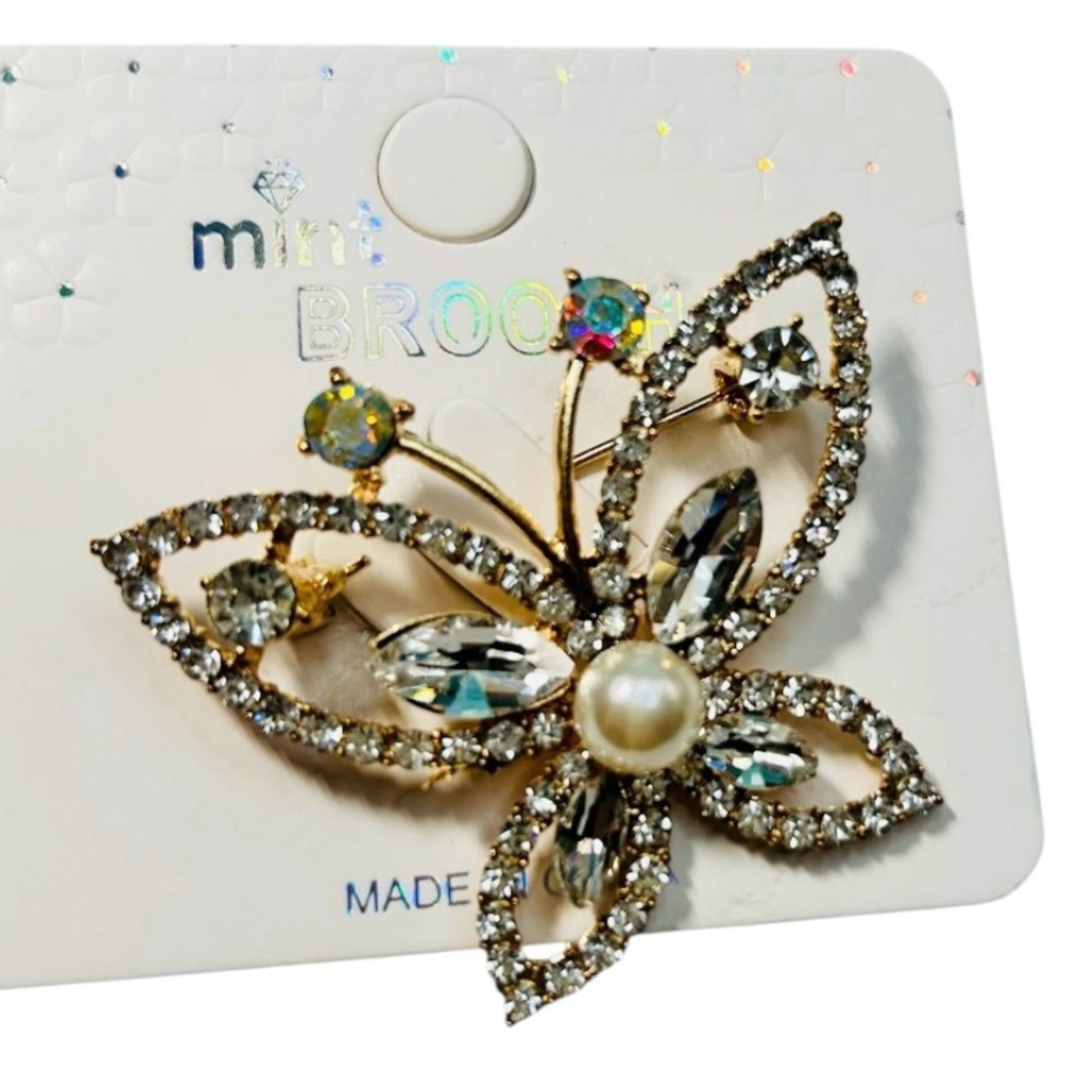 Statement Necklace Earrings & Pin Bundle 5 Pc Set