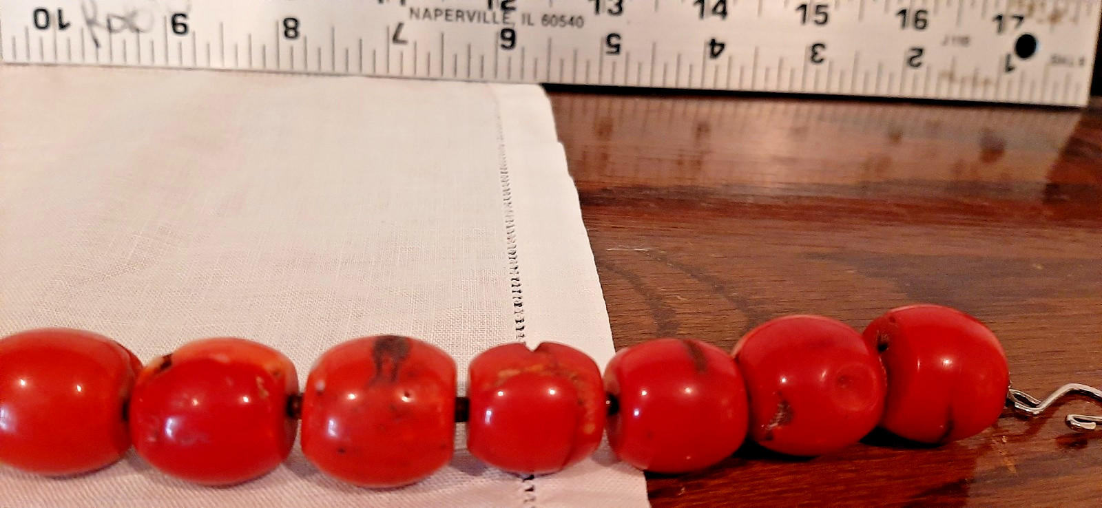 Vintage, Red Chunky Coral Necklace