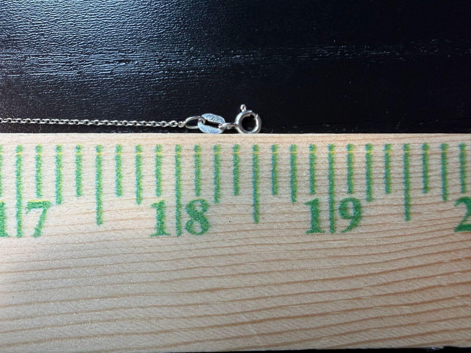 1.38g Vintage Sterling Silver 925 Chain Cable Link Necklace 18 in M