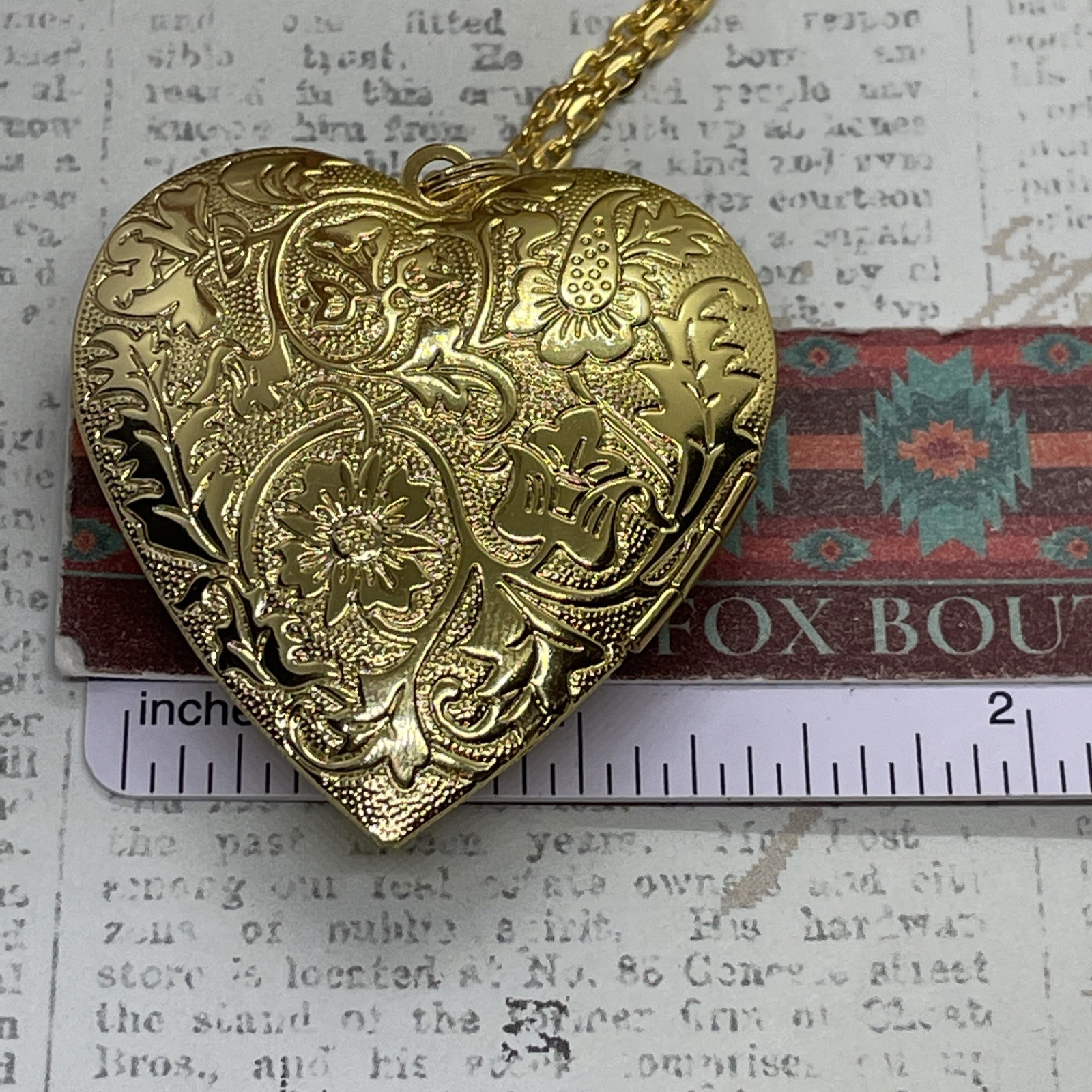 Gold Heart Locket Photo Harlequin Opal New Birthday Anniversary Wedding Necklace