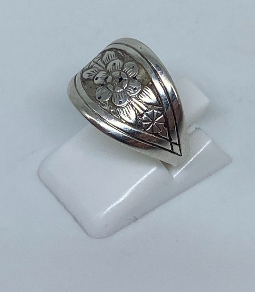 Rings Silver 875 Size 6.75. Weight 2.83 g. Soviet Vintage Jewelry USSR