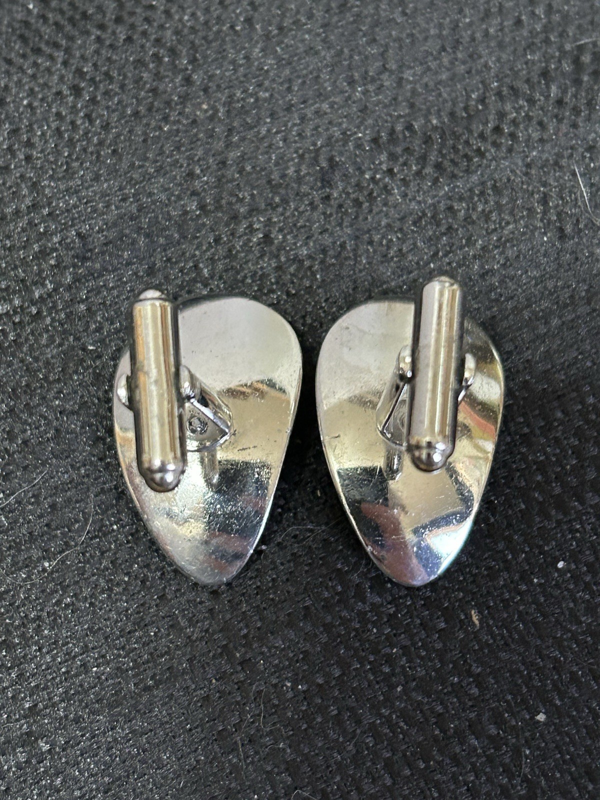 Vintage 925 Sterling Silver Classic Set Cuff Links & Tie Clip ~ Signed STERLING