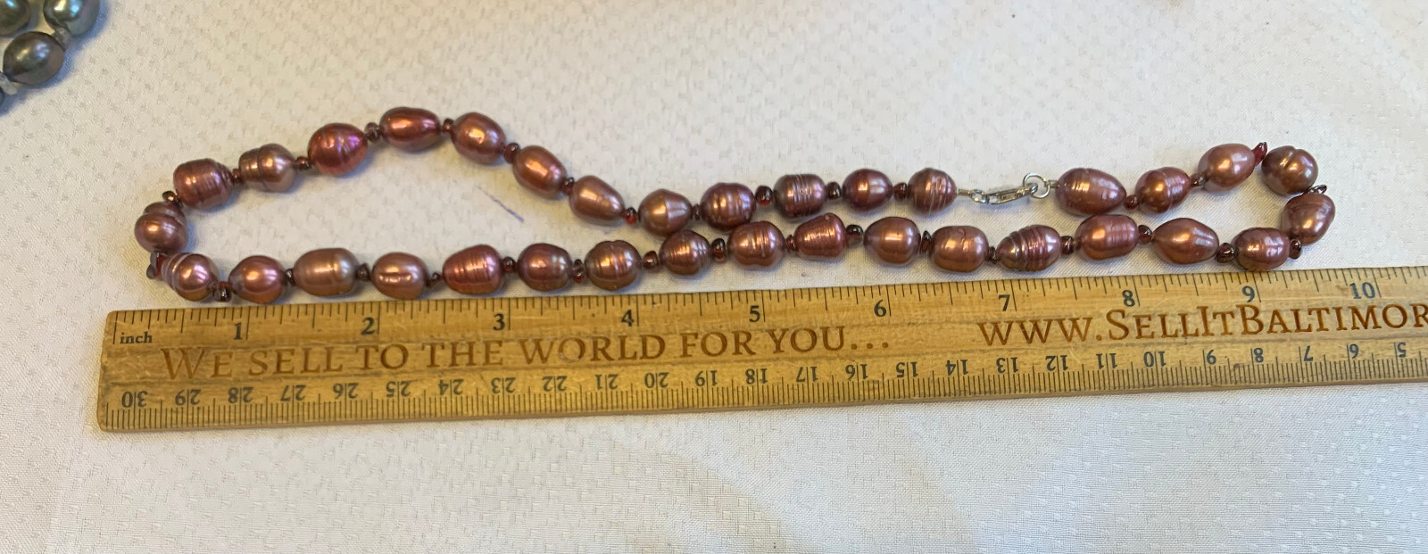 Vtg Pearl Jewelry Lot 19″ Necklace & Bracelets Multicolor AIL Aluma USA Inc