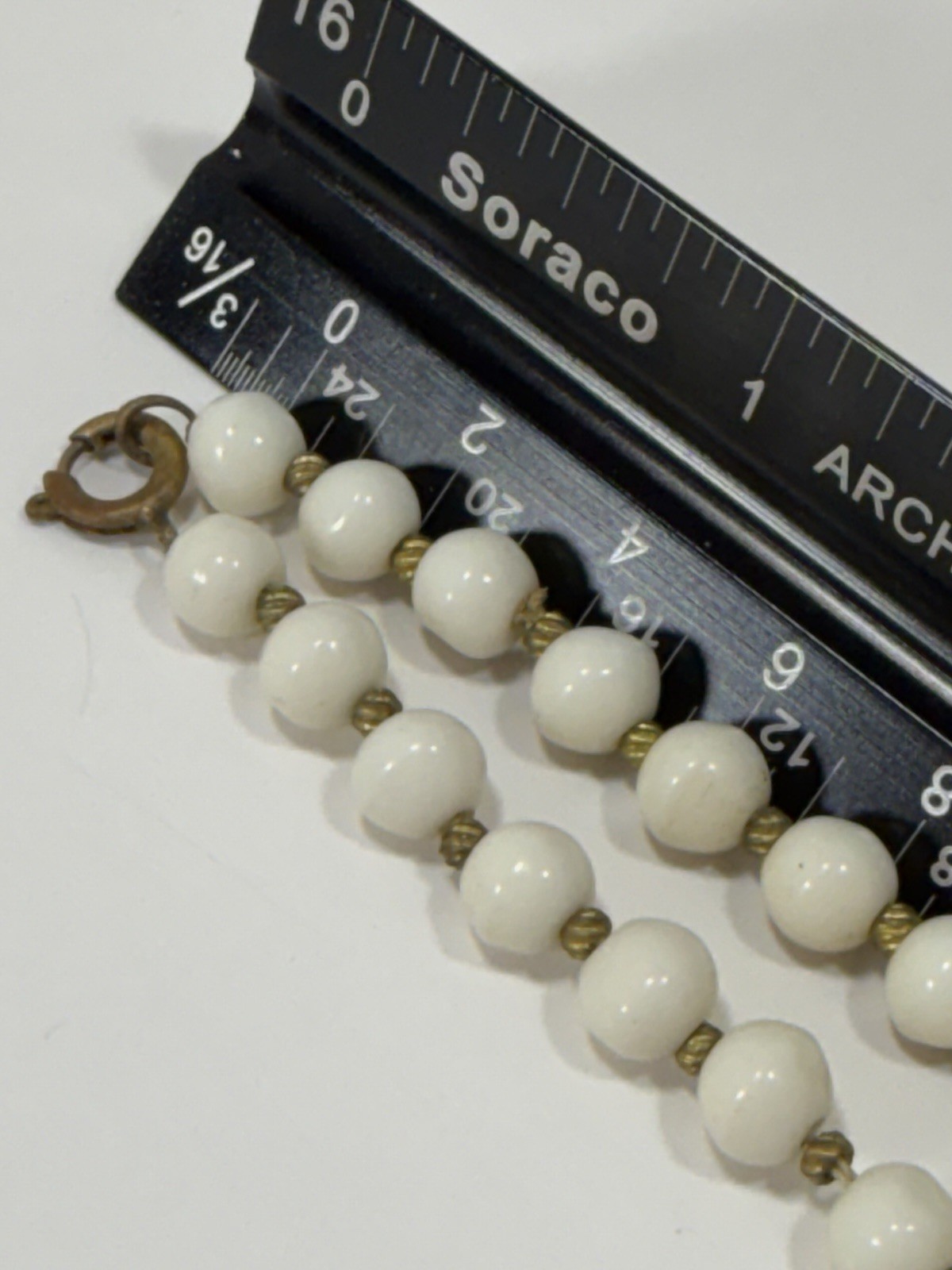 Stunning Antique Natural White & Pink Coral 18” Necklace 34g