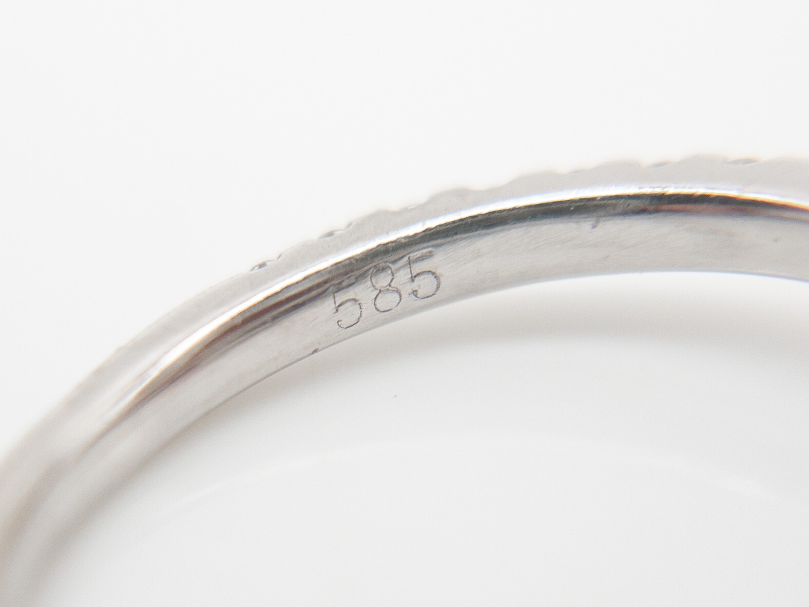 Designer $6000 1.75ct Champagne VS G Diamond 14k White Gold Wedding Ring