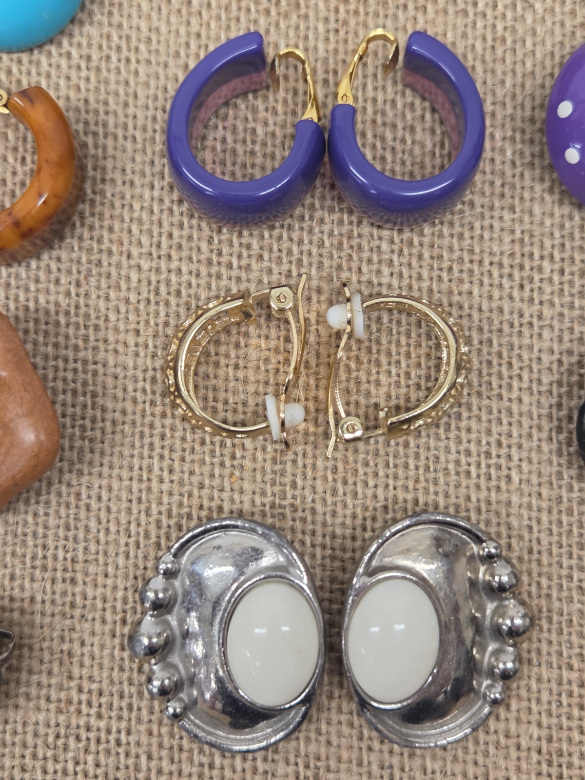 Vintage Clip On Earrings Lot 15 Pairs West Germany, Dauplaise, Sarah Coventry