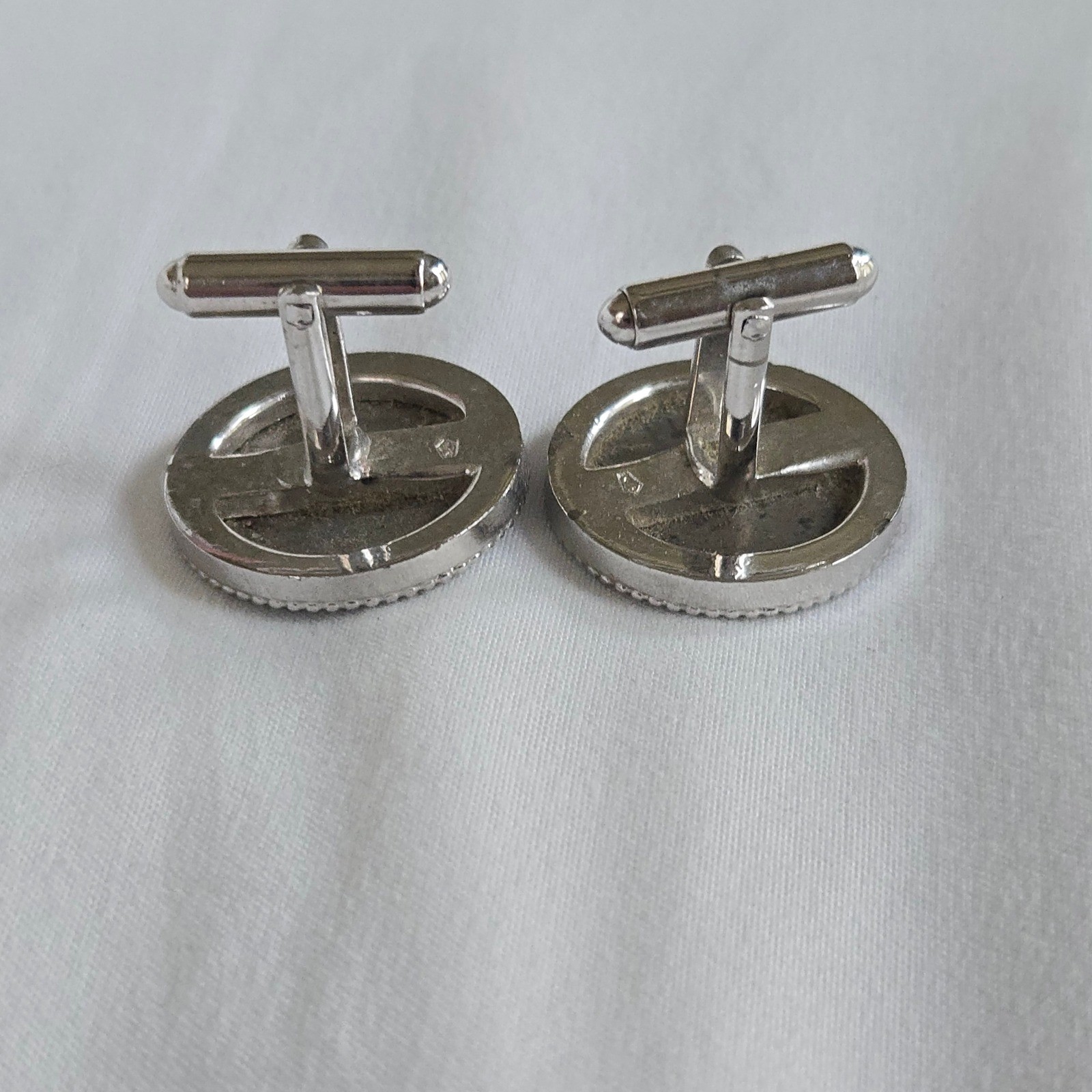 VTG Buffalo Nickel Cufflinks OS Mens Silver Coin Jewelry Five Cents Western USA