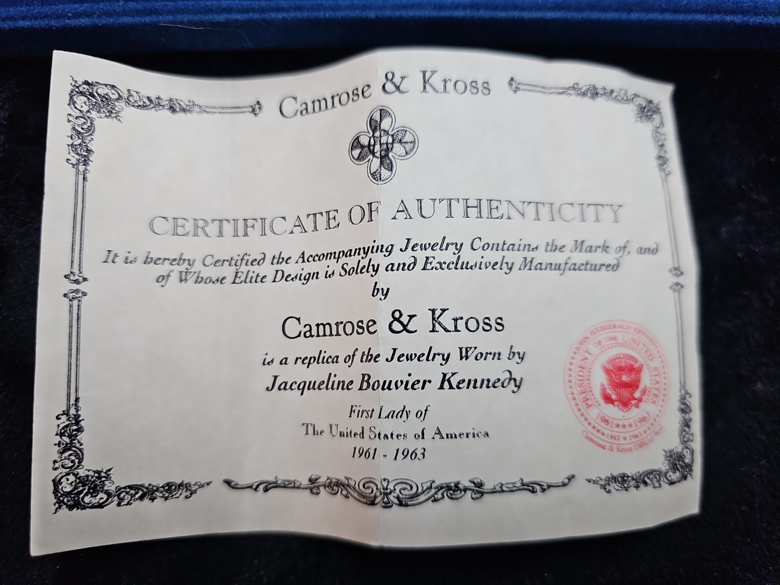 Camrose & Kross Jackie Kennedy JBK Royal Egg Bracelet. Signed JBK
