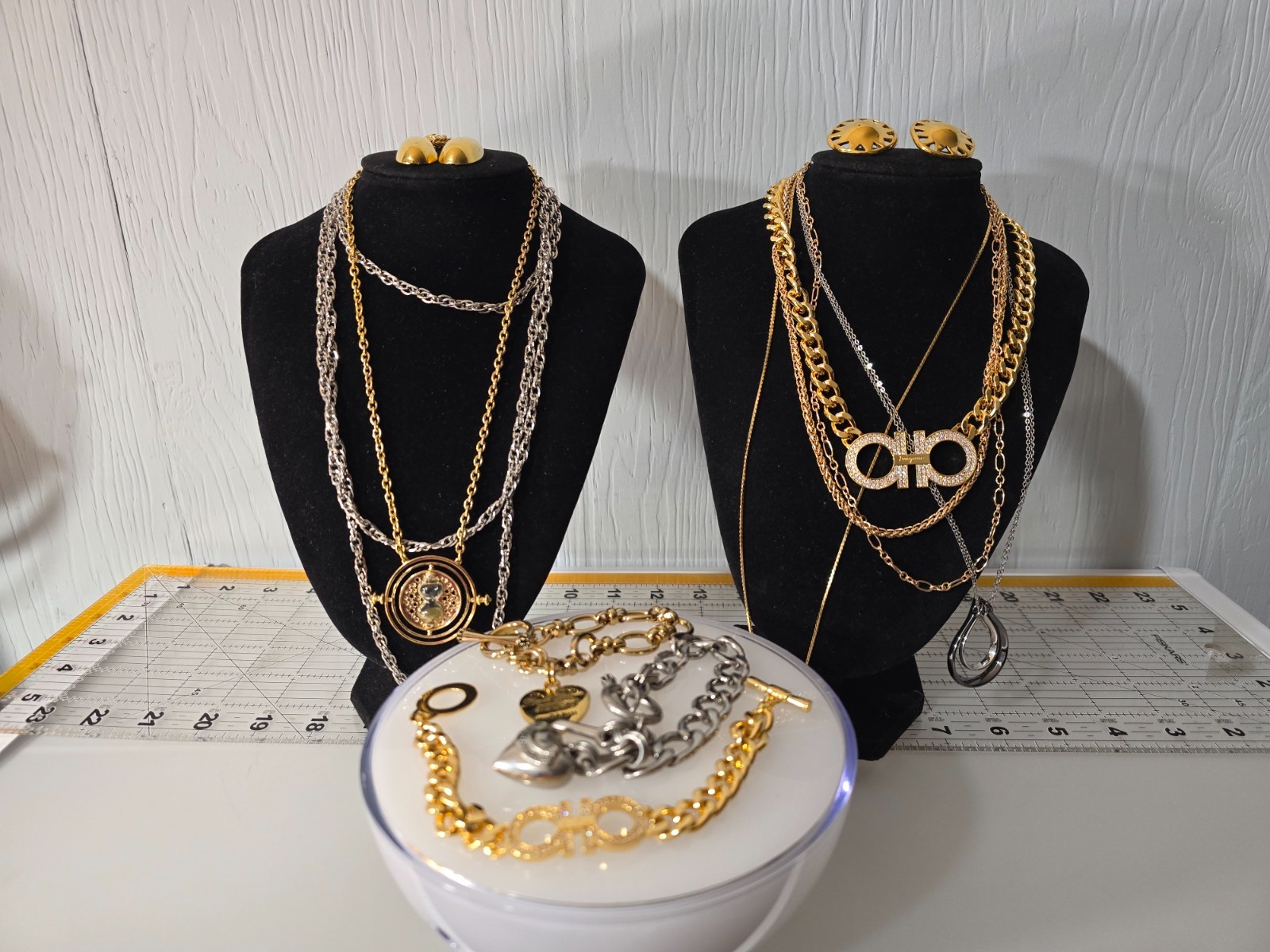 Mixed Metals Materials Gold and Silver Tone all Signed
