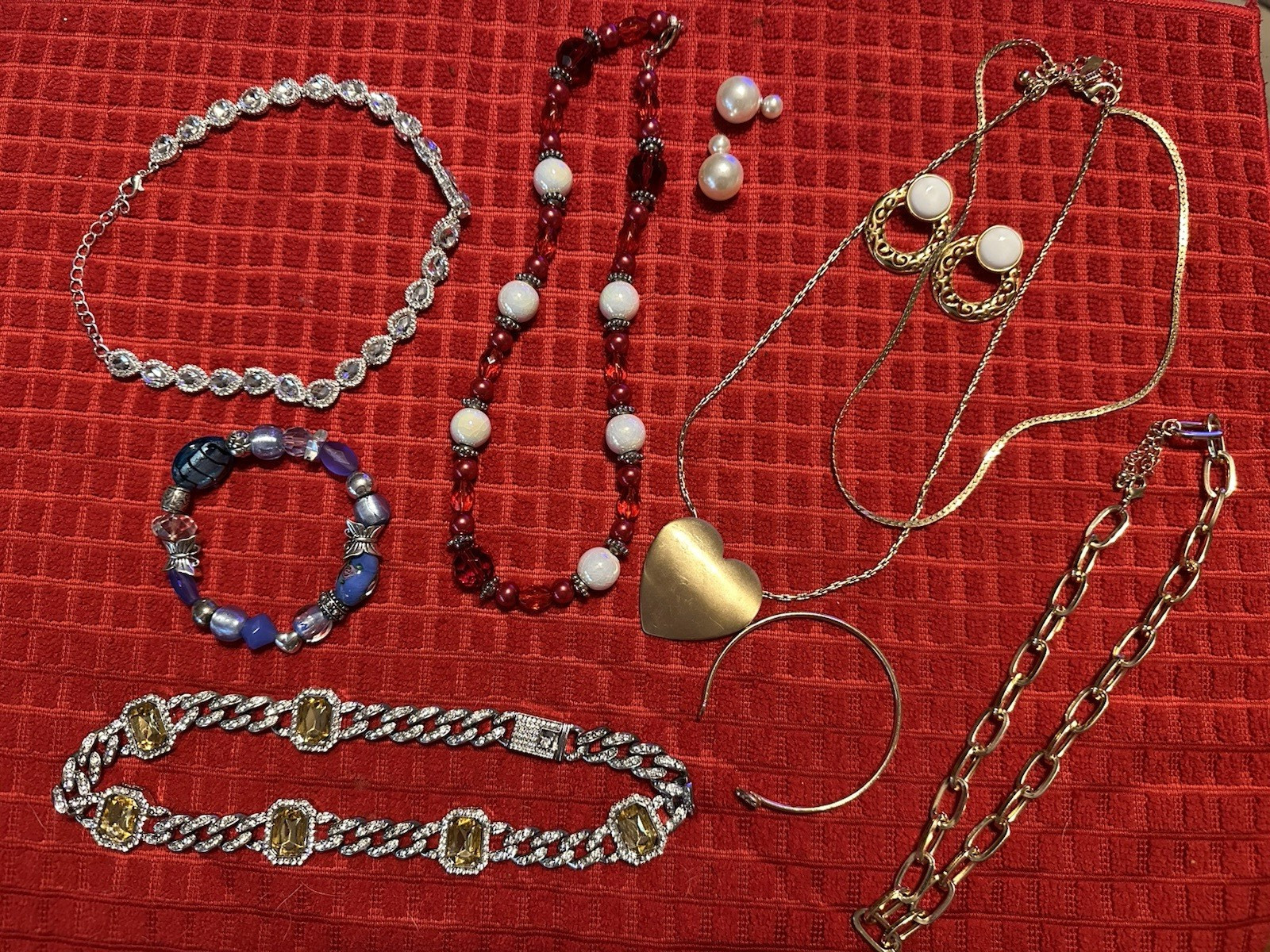 Vintage Costume Jewelry ALL WEARABLE used Lot Some Signed