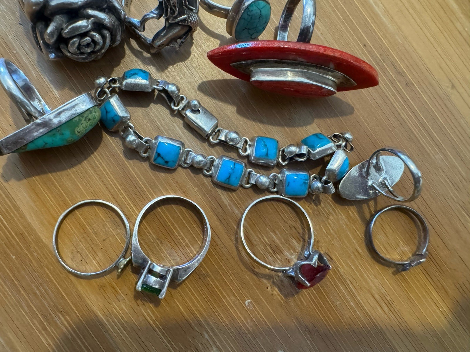 vintage sterling silver jewelry lot