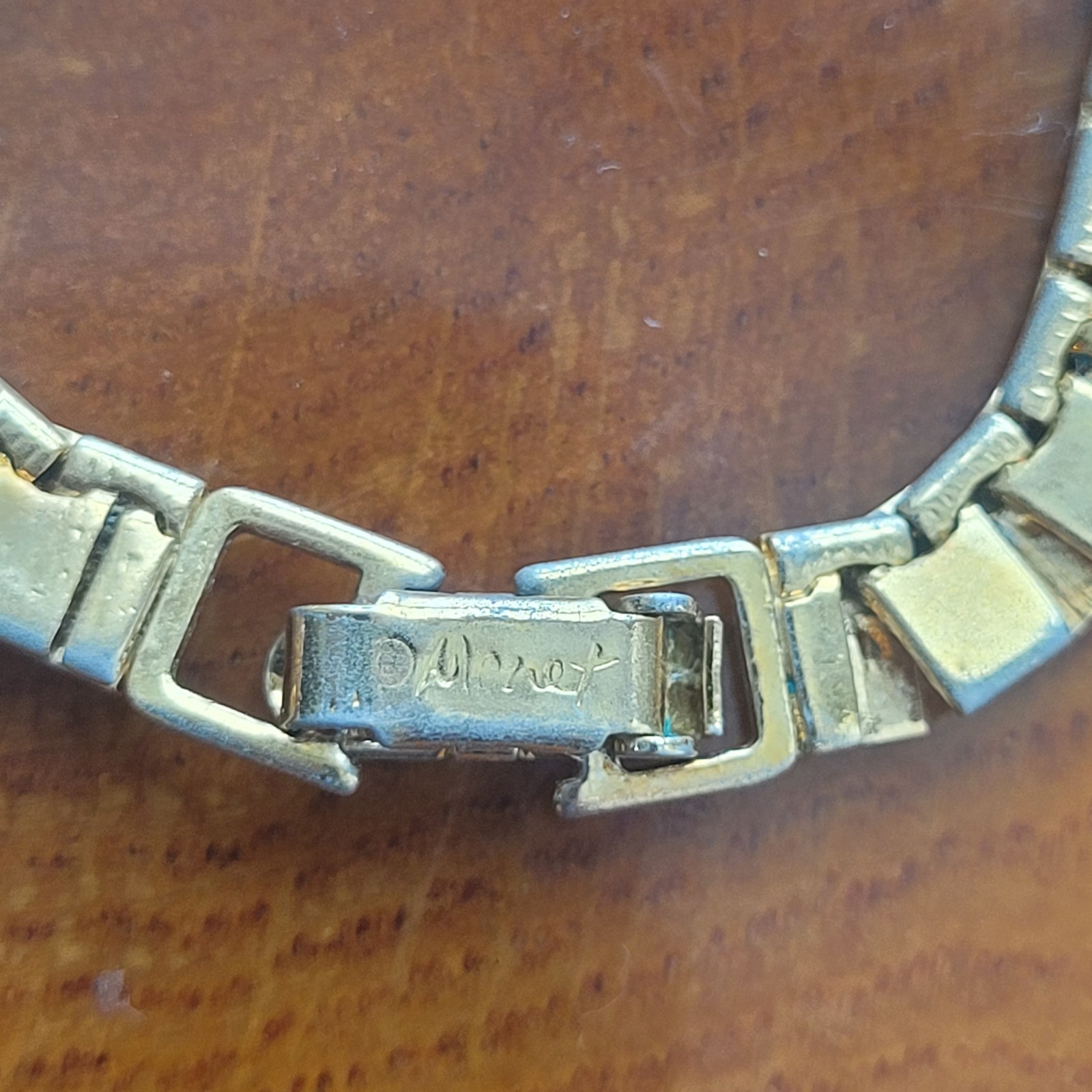 Vintage Monet Gold Tone Square Articulated Flat Link Chain Necklace 24” Signed