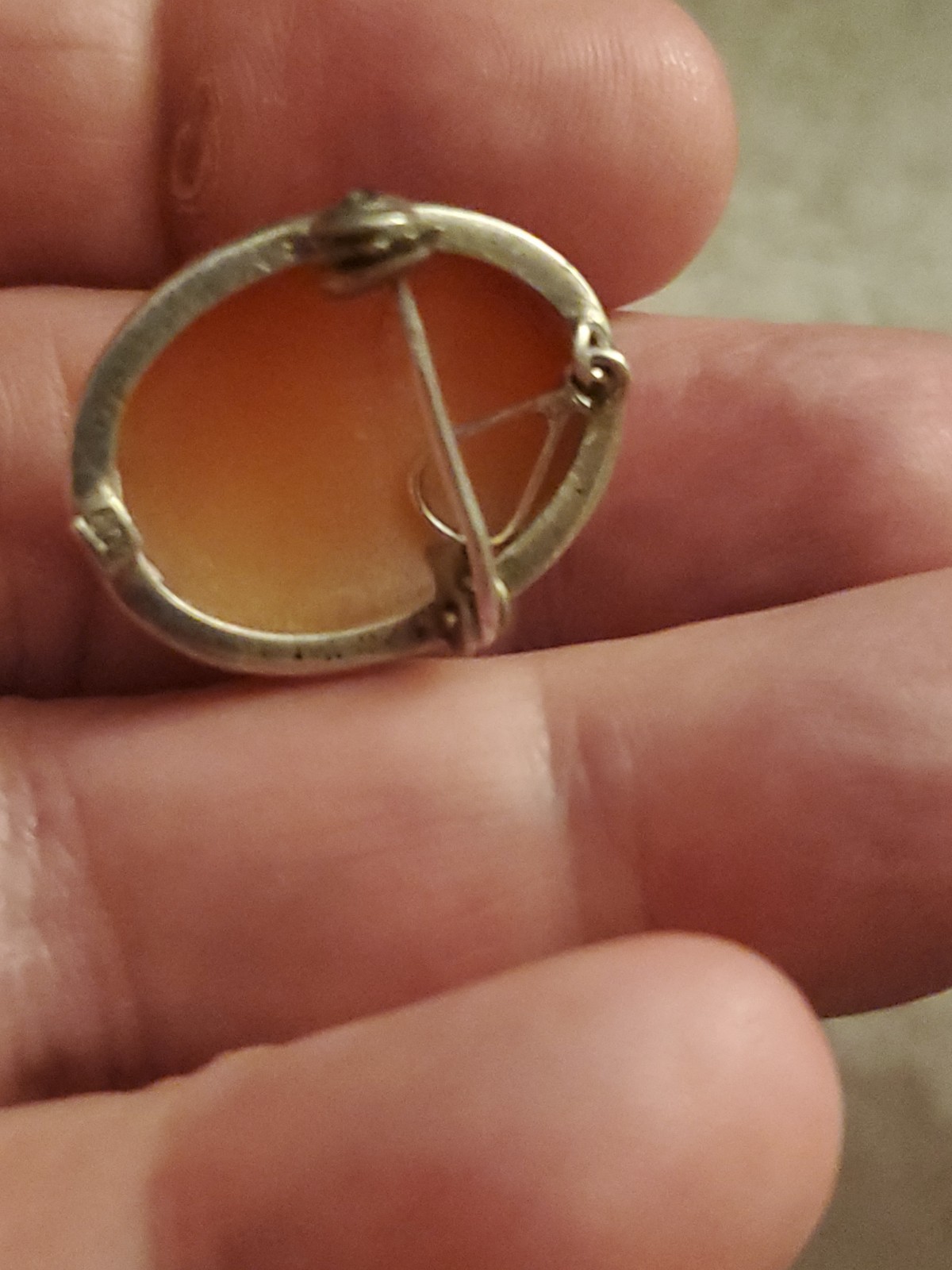 Antique 800 Silver Cameo Pin Or Pendant