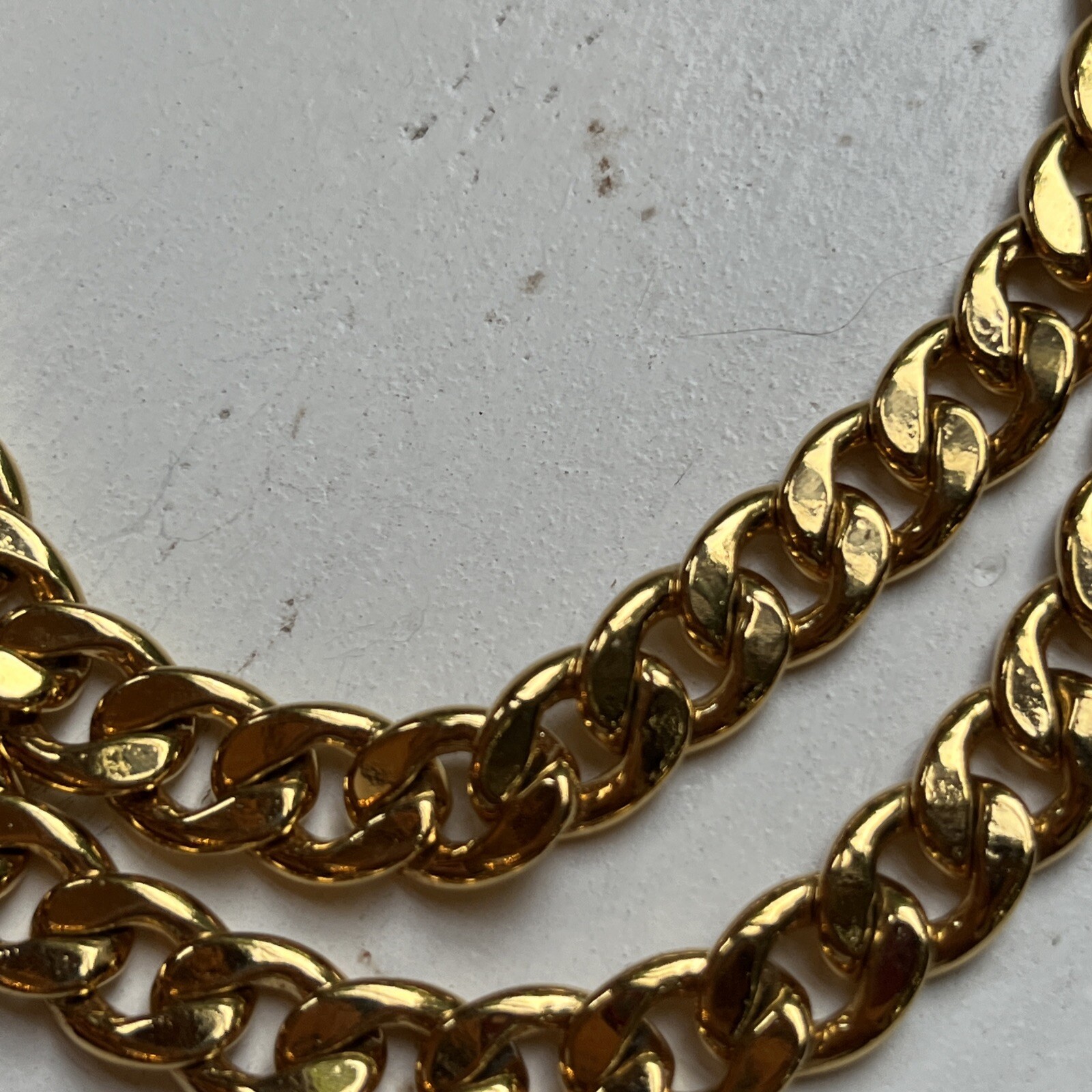 Vintage Napier Long Gold Tone Chain Double Bee Brooch & Clip On Earrings Set
