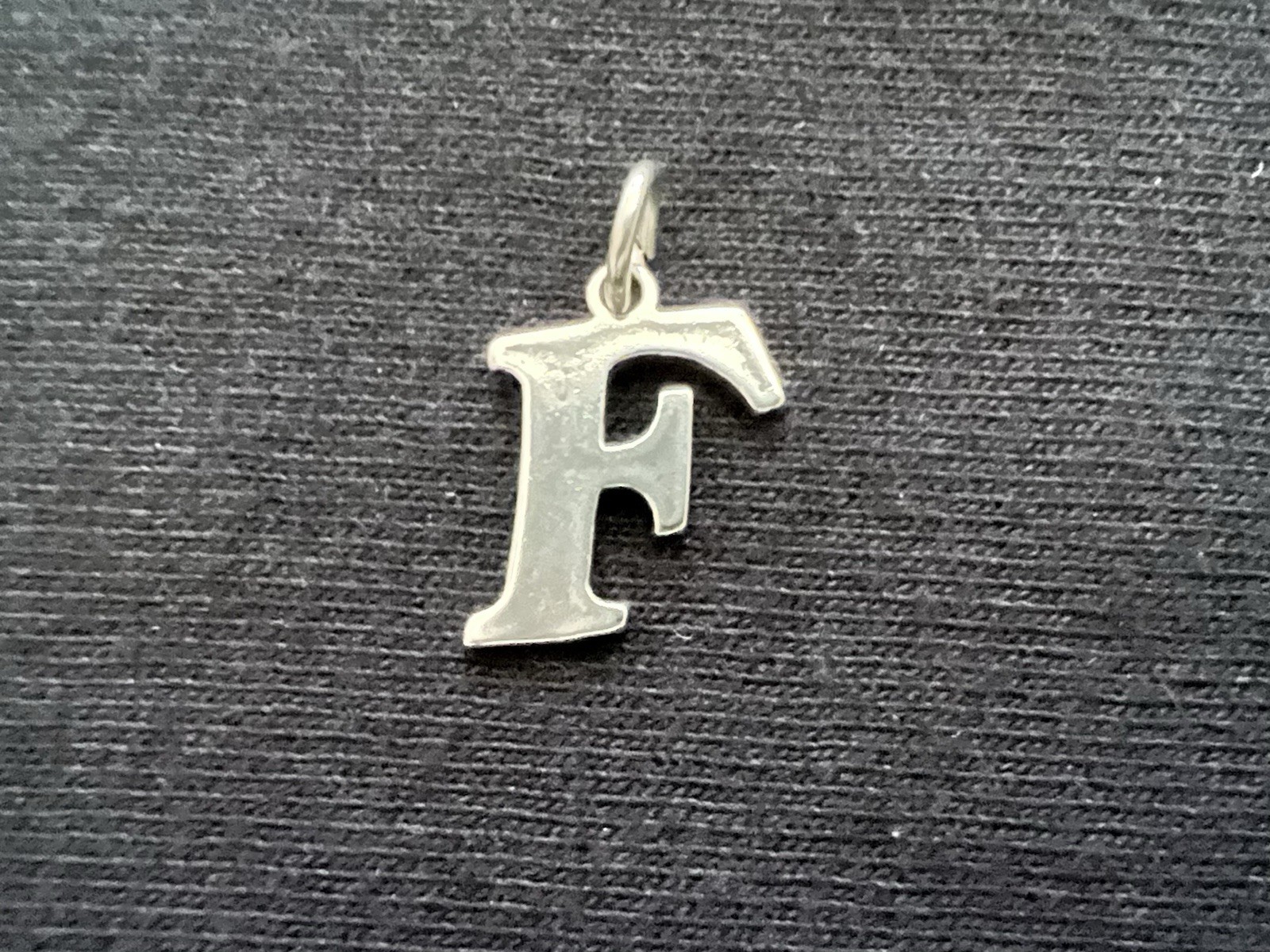 Vintage Letter F Sterling Silver Initial Charm/Pendant Stamped SJC 925 ~ 1.52 g