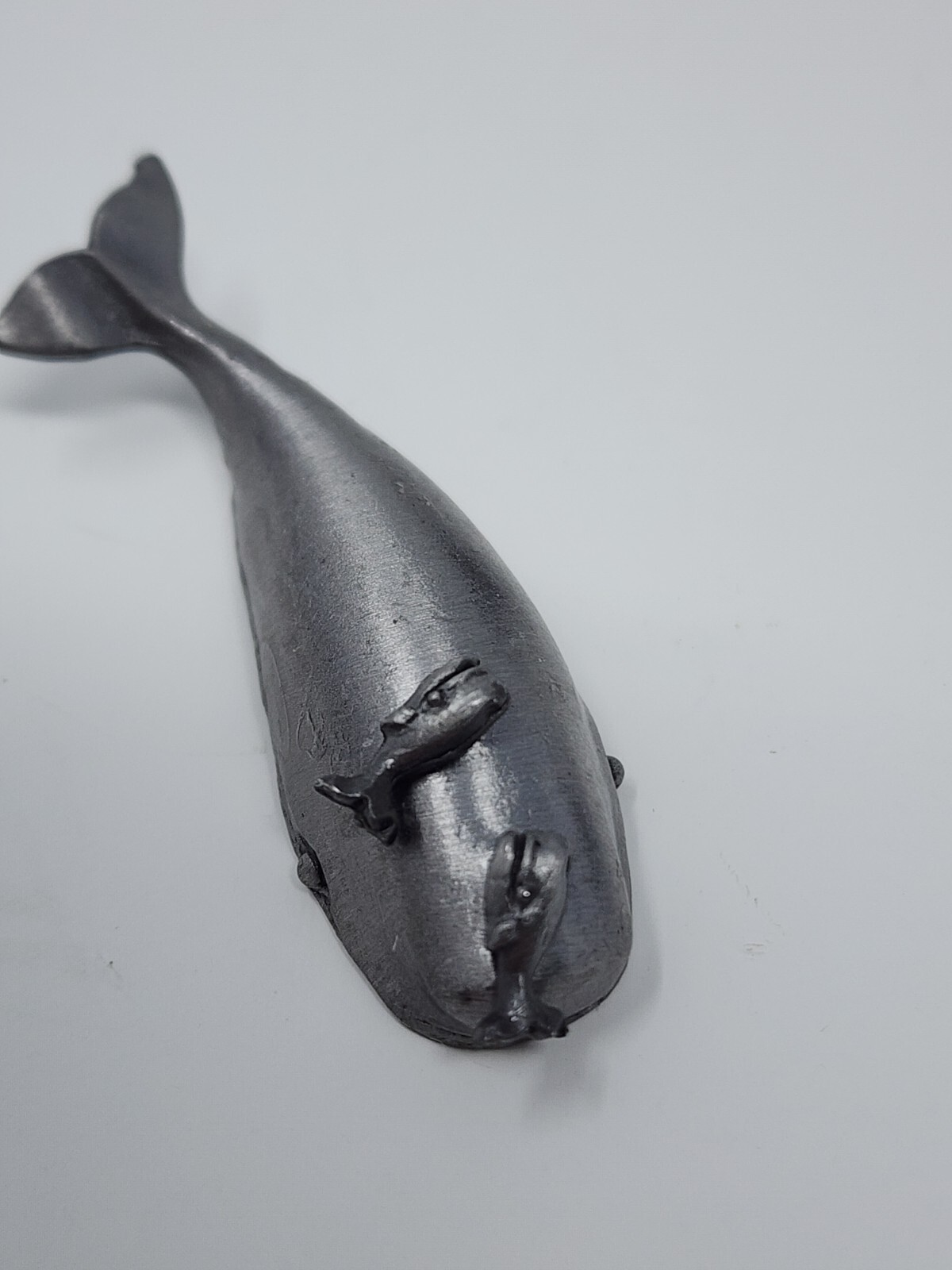 PEWTER WHALE JEWELRY BOX WITH MATCHING EARRINGS – UNIQUE GIFT OR DISPLAY PIECE