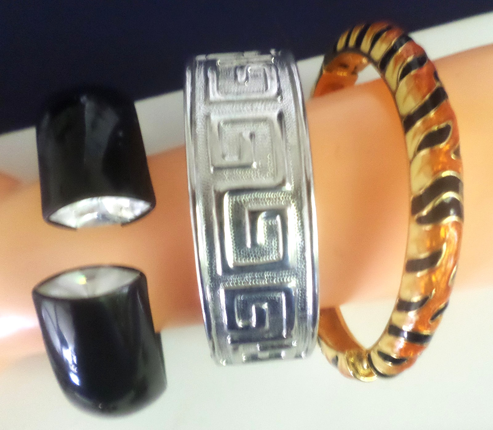 REPAIR LOT OF 6 VINTAGE KENNETH JAY LANE KJL BRACELETS EARRINGS RING