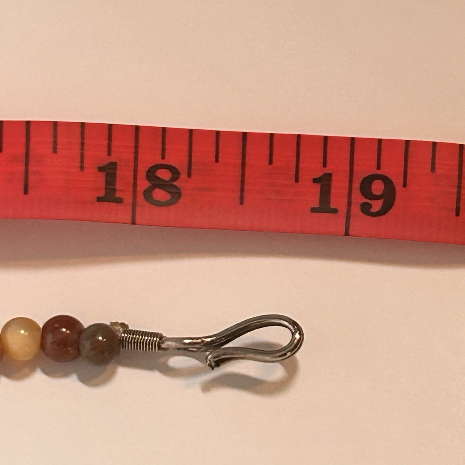 Vintage Earth-tone Jasper/Agate-Style Stones Necklace W/ Matching Drop Earrings