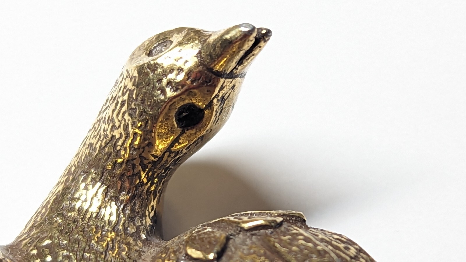 VINTAGE ZENTALL EAGLE BROOCH PIN SIGNED GOLD TONED