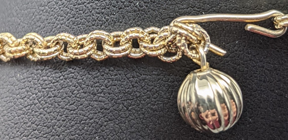 Vintage Gold Tone Cascading 15 in Necklace 17 Strands