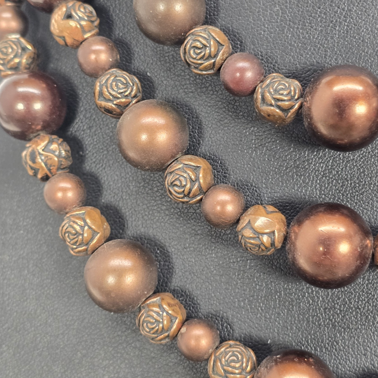 Vintage, Milk Glass And Multi Strand Necklaces, (Lot Of 3) Victorian Granicor
