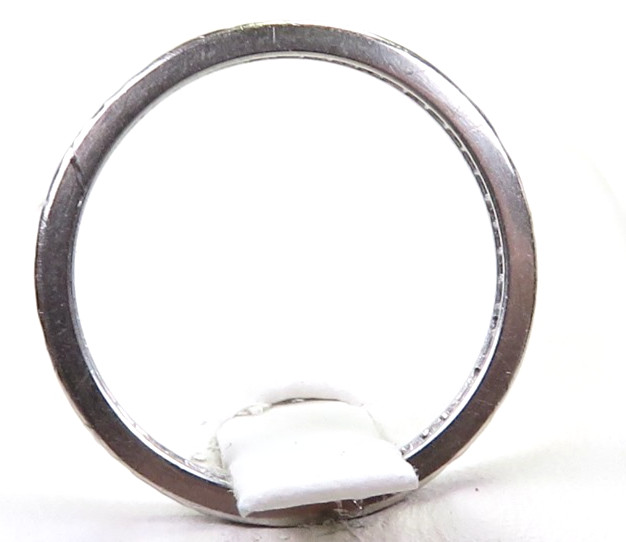 Antique Deco 1920’s Wedding Eternity Platinum Band Ring Size 6.25 UK-M EGL USA