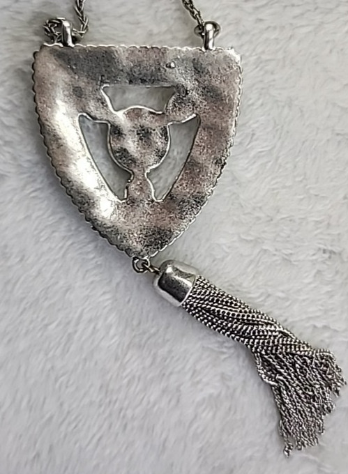 Lucky Brand x Milagro Indigo Ranch Tassel Necklace 29″+2″ Western Boho