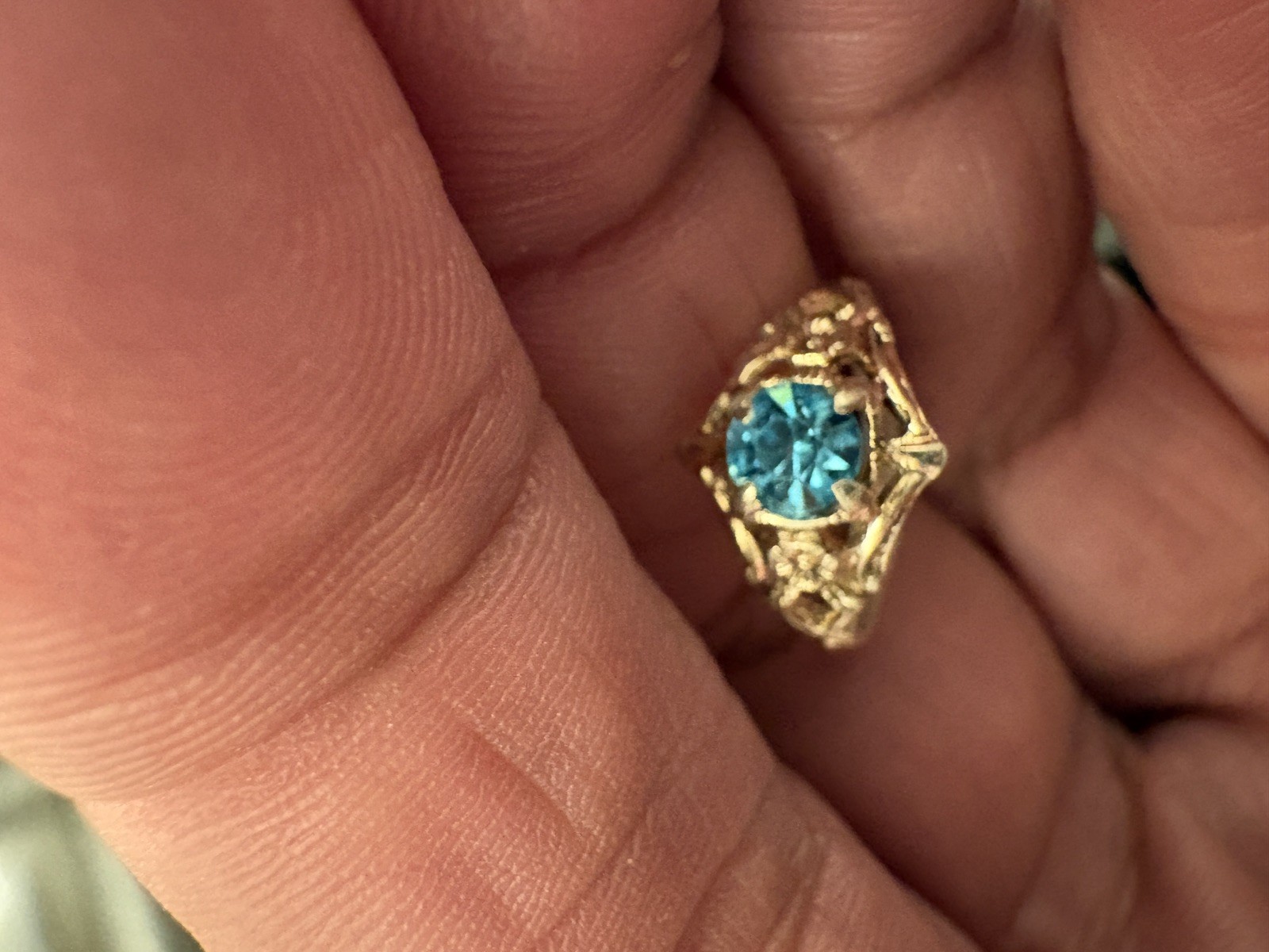 Antique Baby Child Sterling Silver Ring, Preowned