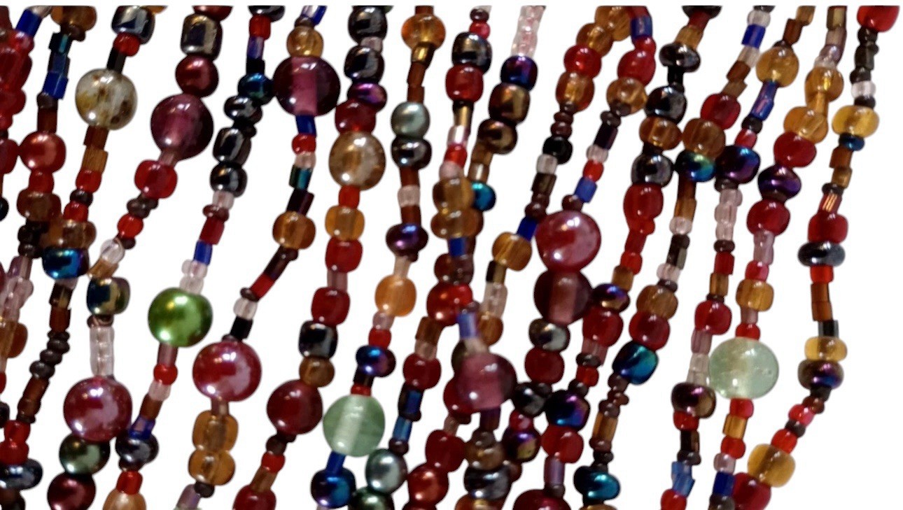 Joan Rivers Czech Necklace Torsade Multi-Strand Beaded Statement 17.5 in