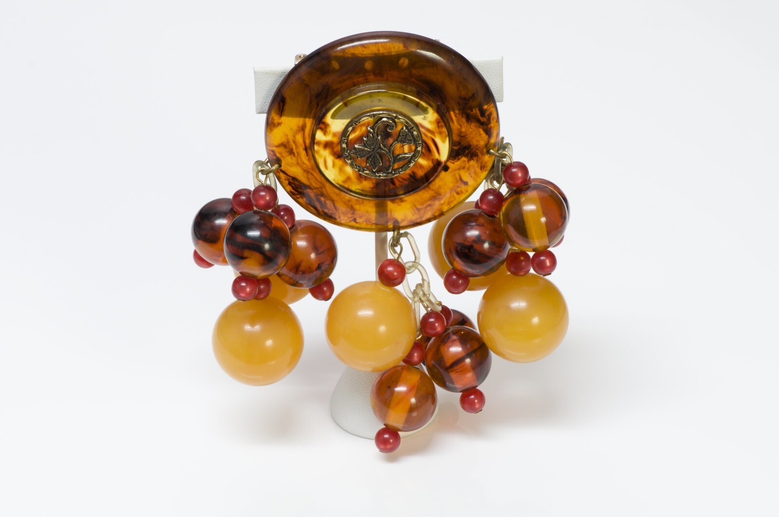 ANKA Bakelite Large Beads Brooch