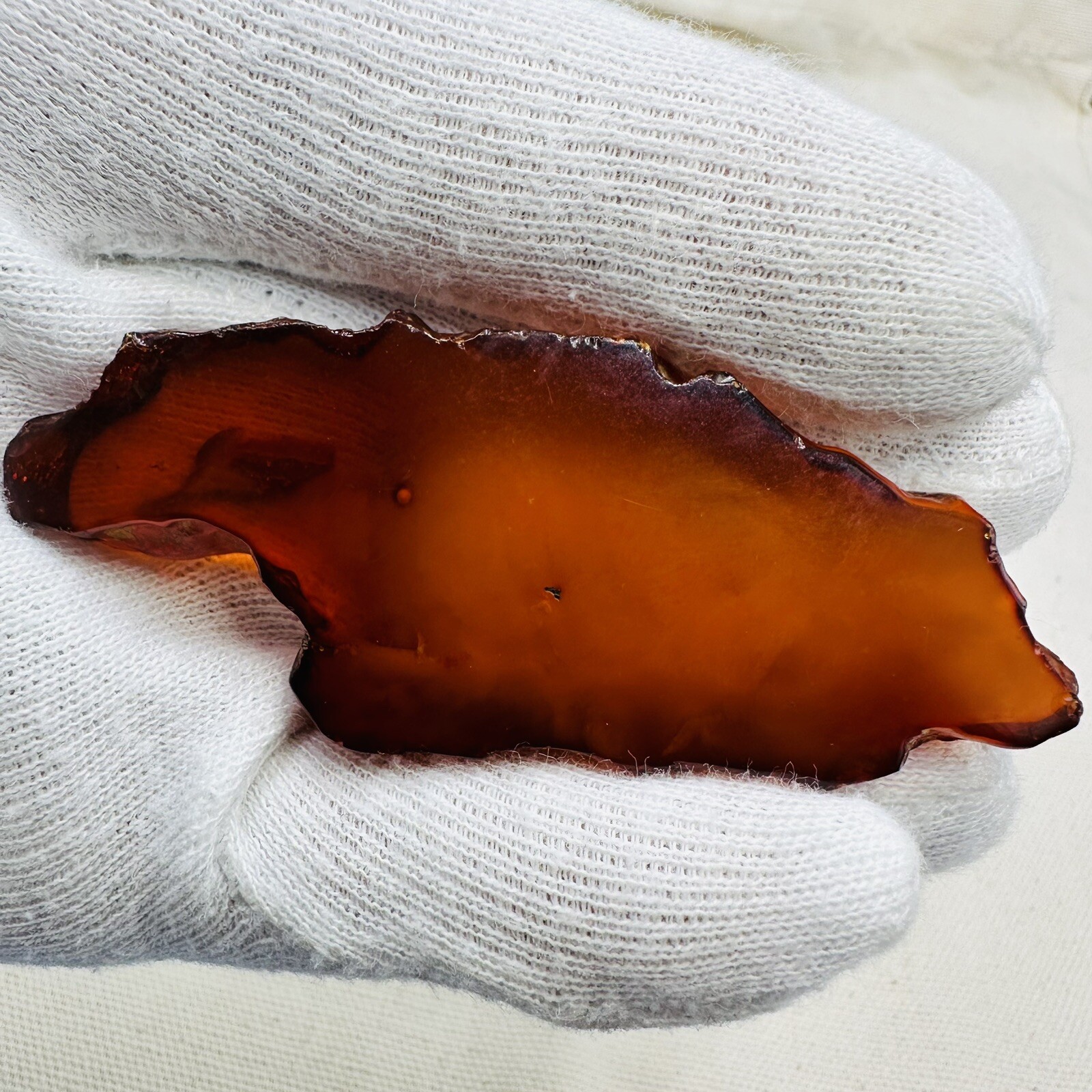 Vintage Genuine Baltic Amber Cognac Brooch USSR 1960s