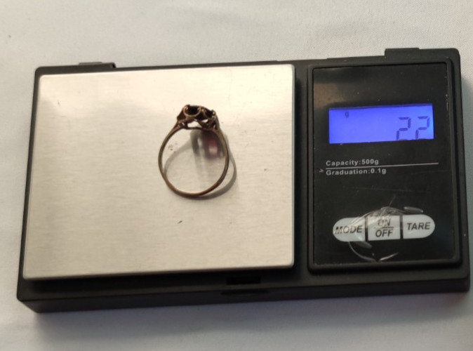 Vintage 9ct Yellow Gold Garnet Ring Size S Hallmarked 375 January Statement