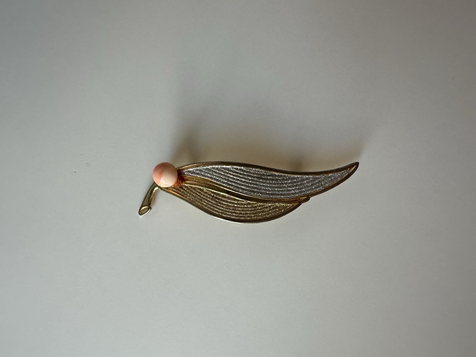 Vintage Japanese Momo Coral Brooch