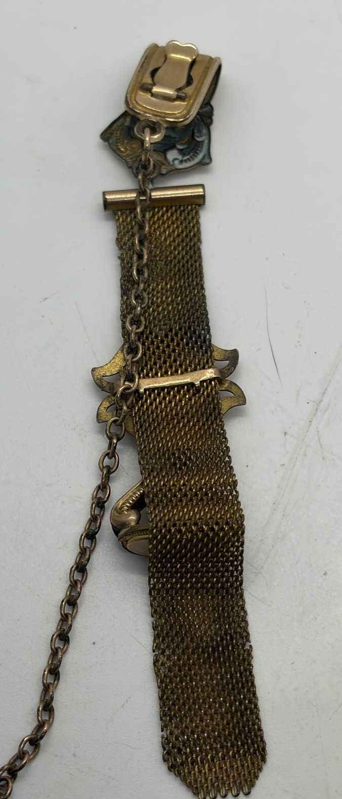 LOT Of 8 Antique Gold Filled Watch Chains Fob, Locket, Brooch, Pendant