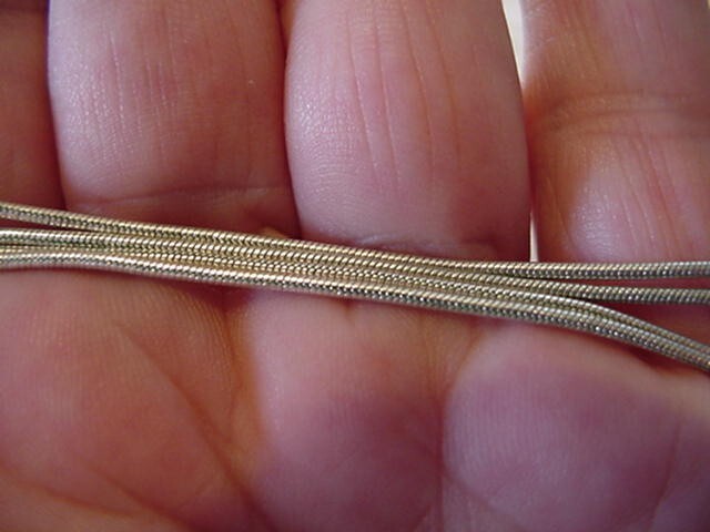 Vintage Silver Tone MESH Double Chain/Lobster Claw Clasp-LG. Round GLASS Pendant