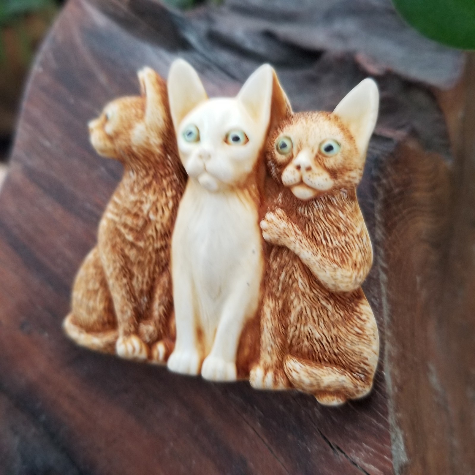 Harmony Kingdom Royal Watch Club Kit Mutton Chops & Cat Pin Brooch Signed Italy